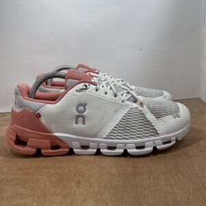 On Running Women's Athletic Shoes in White and Pink